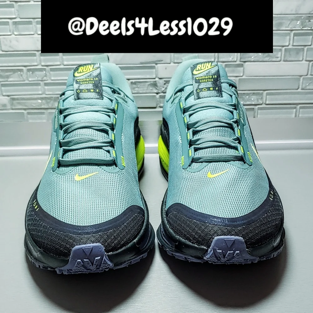 Nike Air Zoom Vomero 18 Gore-Tex Reflective Womens Size 8.5/Mens 7 Green Volt
